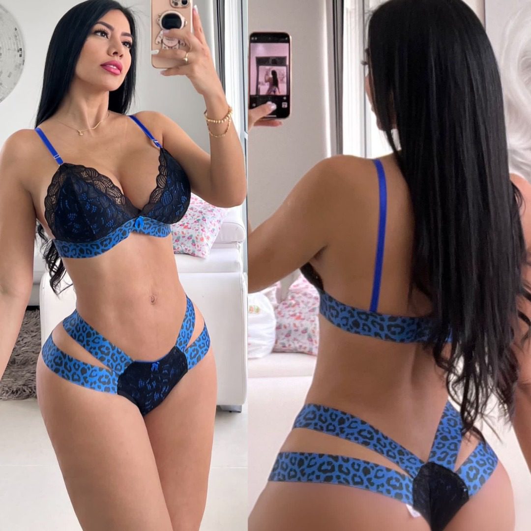 LENCERIA AZALEA NEGRO AZUL