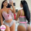 LENCERIA JAZMIN GRIS ROSA