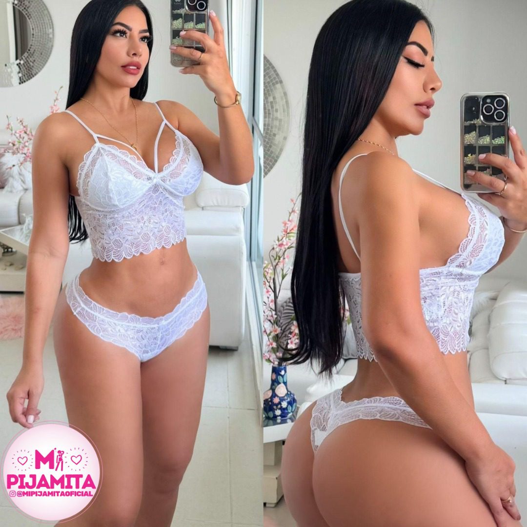 LENCERIA VIOLETA BLANCO