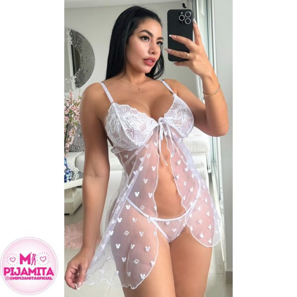 BABYDOLL LUNA BLANCO