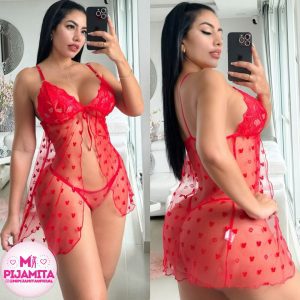 BABYDOLL LUNA ROJO