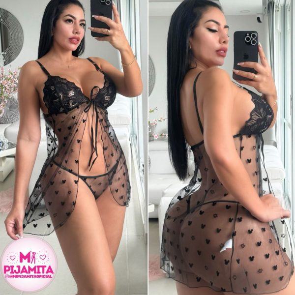 BABYDOLL LUNA NEGRO