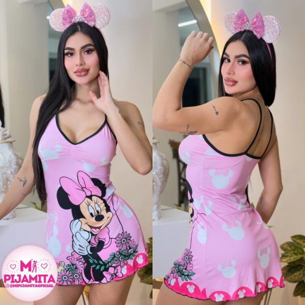 PIJAMA BATOLA MINIE MOUSE FLORES