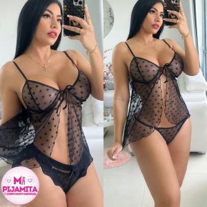 BABYDOLL TRIO SUPREMA NEGRO
