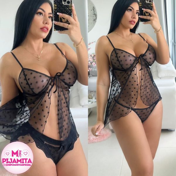 BABYDOLL TRIO SUPREMA NEGRO