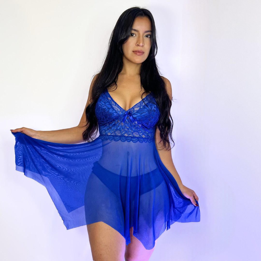 BABYDOLL ZARA AZUL REY