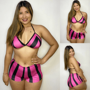 PIJAMA DUO CANDY RAYADA