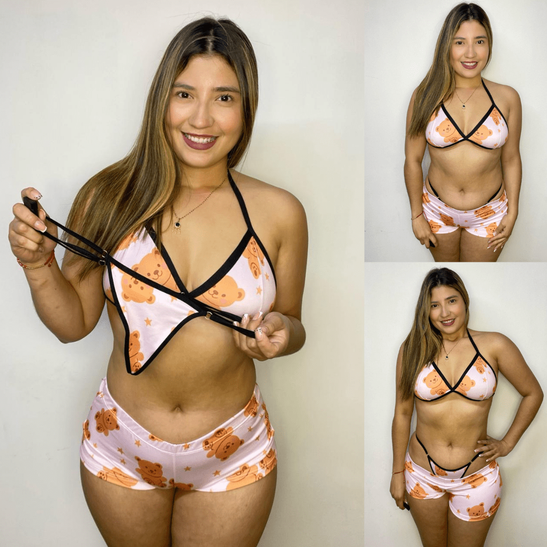 PIJAMA TRIO CANDY OSITOS