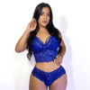 LENCERIA VIOLETA AZUL REY