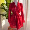LEVANTADORA SATIN ROJO